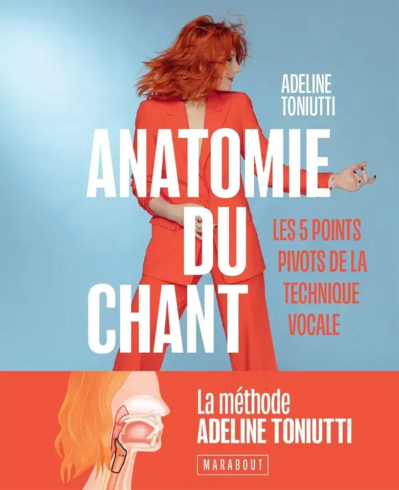 Couverture d’Anatomie du Chant, la méthode Adeline Toniutti, Marabout